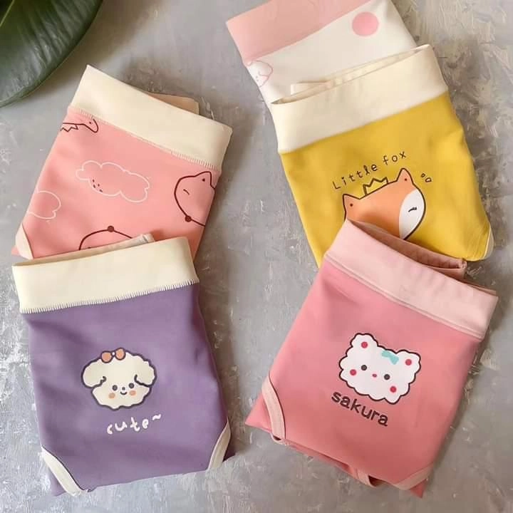 شورت دخترانه نخ پنبه عروسکی